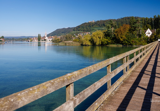 Stein am Rhein Bruecke zur Insel Werd 02