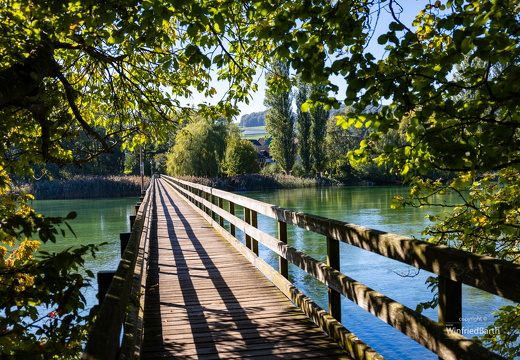 Stein am Rhein Bruecke zur Insel Werd 03