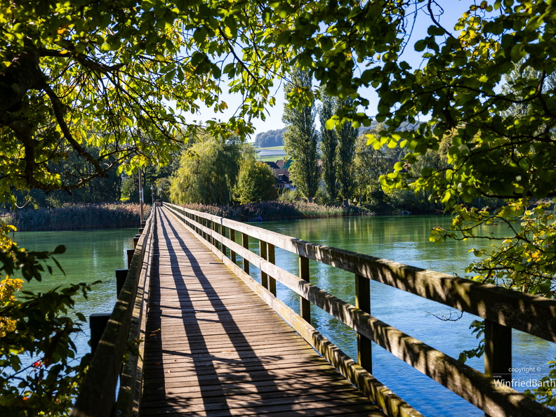 Stein am Rhein Bruecke zur Insel Werd 03